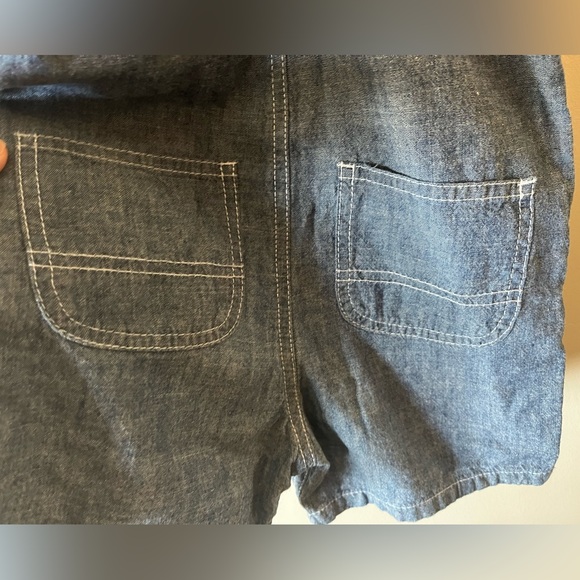 Carhartt little toddler girls denim cotton short bib overalls Size 3T - Picture 7 of 10